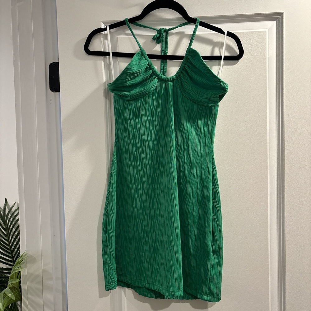 Green Halter Dress